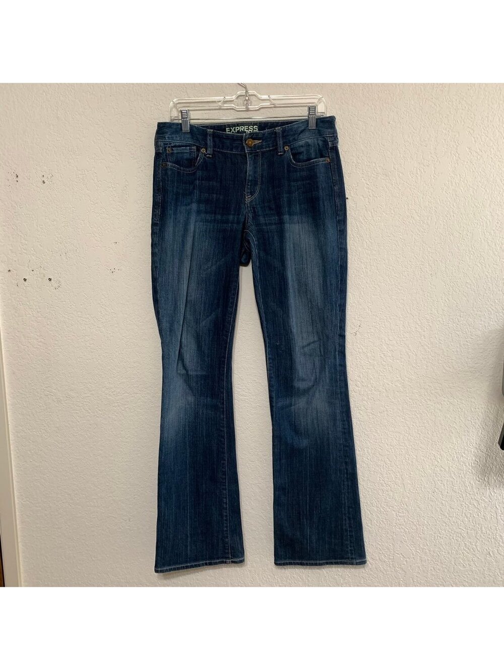 Express Jeans EV1 Boot Cut Dark Blue Denim Women's Size 8